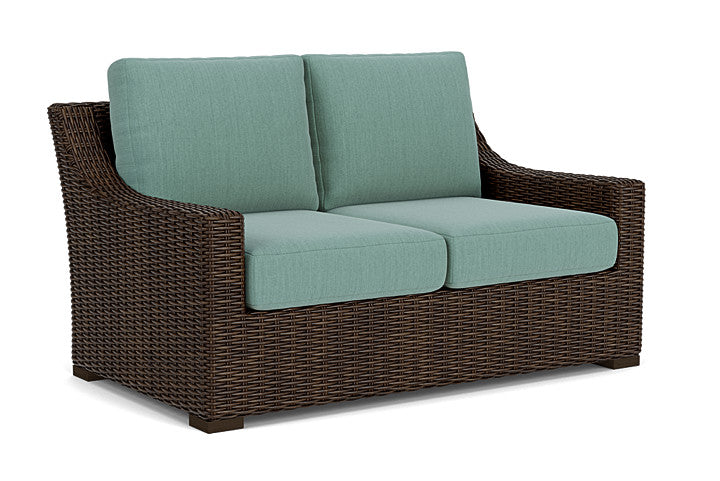 Lloyd Flanders - Mesa Loveseat In Pecan Finish With Loveboat Mint Fabric - 2980500862010 view 1