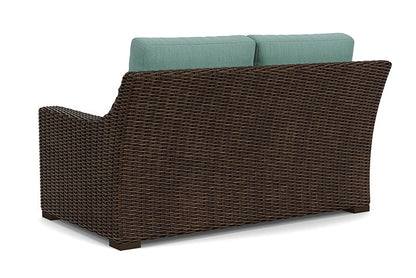Lloyd Flanders - Mesa Loveseat In Pecan Finish With Loveboat Mint Fabric - 2980500862010 view 2