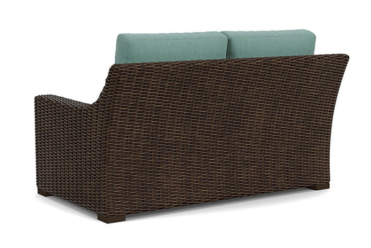 Lloyd Flanders - Mesa Loveseat In Pecan Finish With Loveboat Mint Fabric - 2980500862010 view 2