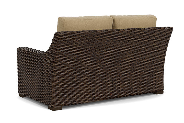 Lloyd Flanders - Mesa Loveseat In Pecan Finish With Loveboat Saffron Fabric - 2980500862009 view 2