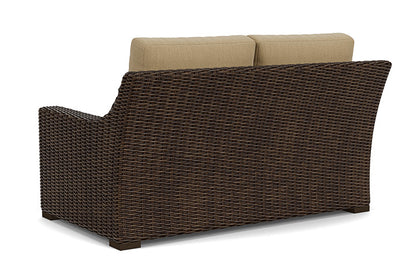Lloyd Flanders - Mesa Loveseat In Pecan Finish With Loveboat Saffron Fabric - 2980500862009 view 2