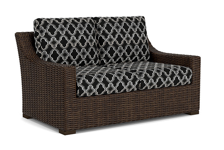 Lloyd Flanders - Mesa Loveseat In Pecan Finish With Luna Onyx Fabric - 2980500862071 view 1