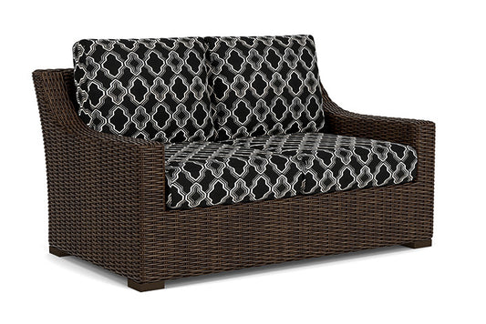 Lloyd Flanders - Mesa Loveseat In Pecan Finish With Luna Onyx Fabric - 2980500862071 view 1