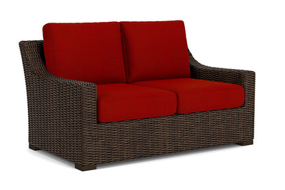 Lloyd Flanders - Mesa Loveseat In Pecan Finish With Partyline Lollipop Fabric - 2980500862054 view 1