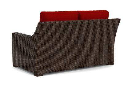 Lloyd Flanders - Mesa Loveseat In Pecan Finish With Partyline Lollipop Fabric - 2980500862054 view 2