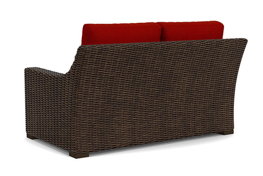 Lloyd Flanders - Mesa Loveseat In Pecan Finish With Partyline Lollipop Fabric - 2980500862054 view 2