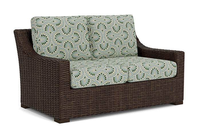 Lloyd Flanders - Mesa Loveseat In Pecan Finish With Plume Spring Fabric - 2980500862085 view 1