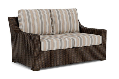 Lloyd Flanders - Mesa Loveseat In Pecan Finish With Purveyor Pewter Fabric - 298050086146 view 1