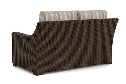 Lloyd Flanders - Mesa Loveseat In Pecan Finish With Purveyor Pewter Fabric - 298050086146 view 2