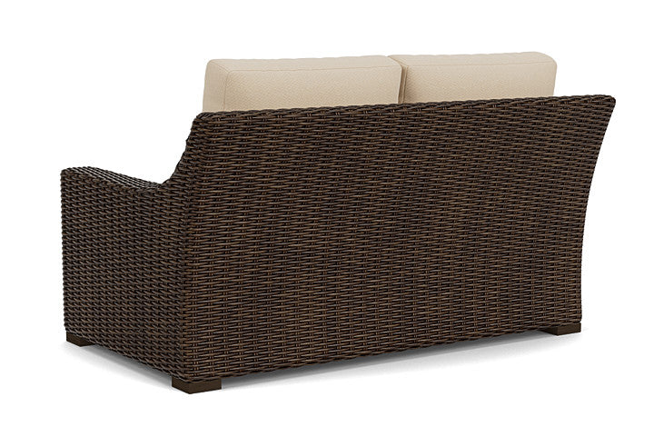 Lloyd Flanders - Mesa Loveseat In Pecan Finish With Raindrop Almond Fabric - 2980500862055 view 2