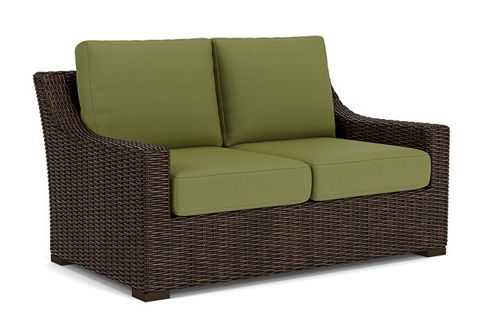 Lloyd Flanders - Mesa Loveseat In Pecan Finish With Reflections Grass Fabric - 2980500862051 view 1