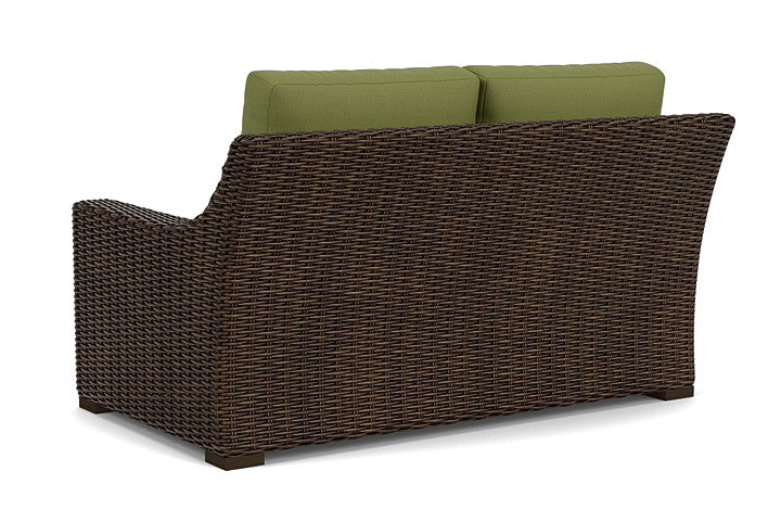 Lloyd Flanders - Mesa Loveseat In Pecan Finish With Reflections Grass Fabric - 2980500862051 view 2