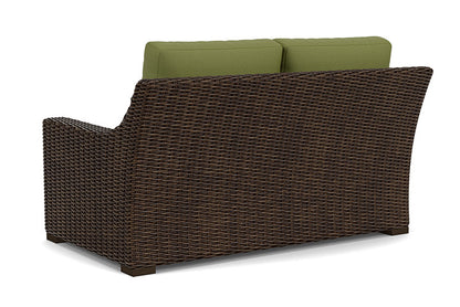 Lloyd Flanders - Mesa Loveseat In Pecan Finish With Reflections Grass Fabric - 2980500862051 view 2