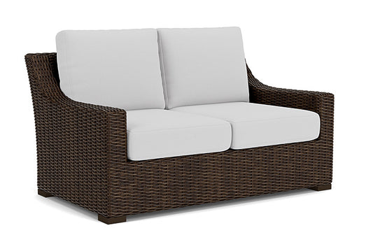Lloyd Flanders - Mesa Loveseat In Pecan Finish With Reflections Ice Fabric - 2980500862052 view 1