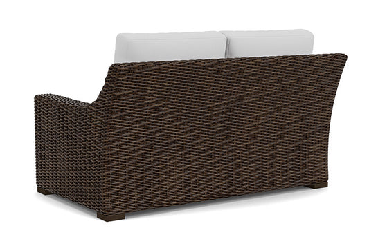 Lloyd Flanders - Mesa Loveseat In Pecan Finish With Reflections Ice Fabric - 2980500862052 view 2