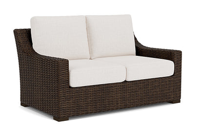 Lloyd Flanders - Mesa Loveseat In Pecan Finish With Reflections Snow Fabric - 2980500862014 view 1