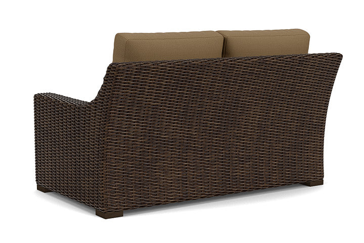 Lloyd Flanders - Mesa Loveseat In Pecan Finish With Reflections Straw Fabric - 2980500862053 view 2
