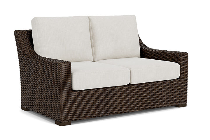 Lloyd Flanders - Mesa Loveseat In Pecan Finish With Rollo Linen Fabric - 2980500862020 view 1