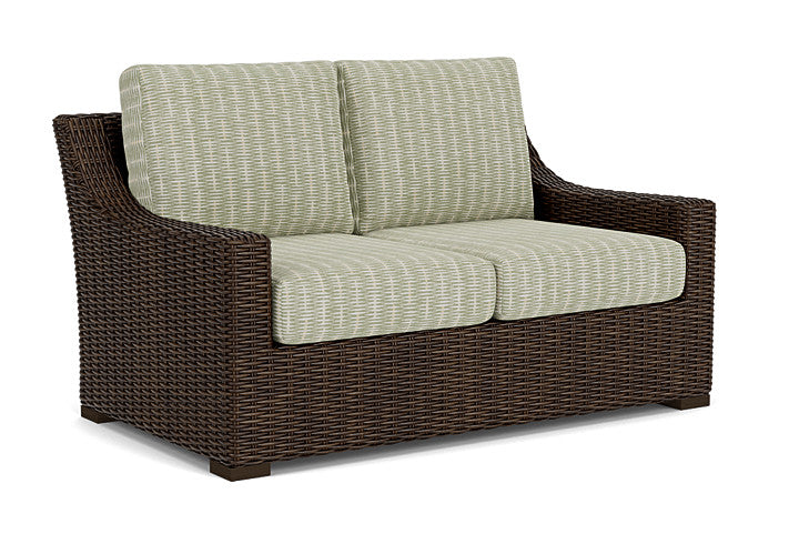 Lloyd Flanders - Mesa Loveseat In Pecan Finish With Romulo Laurel Fabric - 2980500862049 view 1