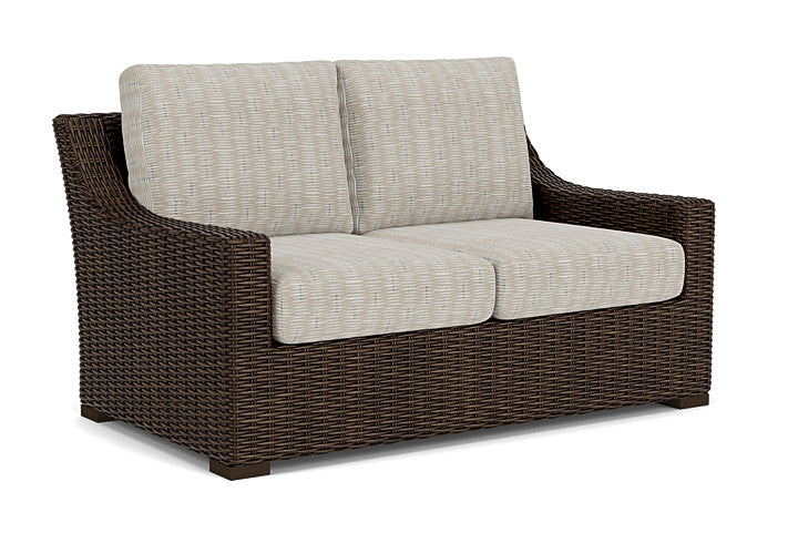 Lloyd Flanders - Mesa Loveseat In Pecan Finish With Romulo Mineral Fabric - 2980500862050 view 1