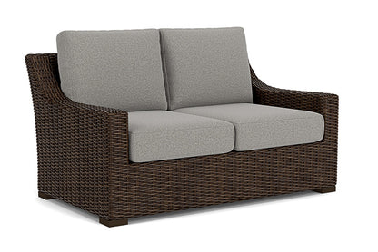 Lloyd Flanders - Mesa Loveseat In Pecan Finish With Rumba Nickel Fabric - 2980500862011 view 1