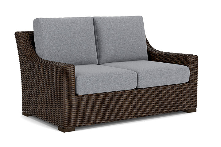 Lloyd Flanders - Mesa Loveseat In Pecan Finish With Rumba Stonewashed Fabric - 2980500862006 view 1