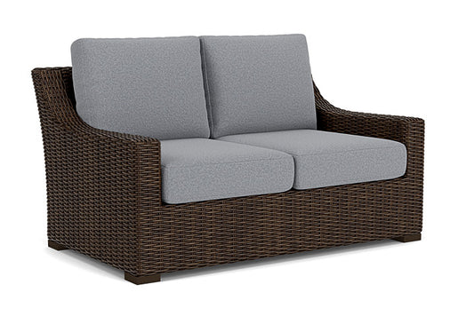 Lloyd Flanders - Mesa Loveseat In Pecan Finish With Rumba Stonewashed Fabric - 2980500862006 view 1