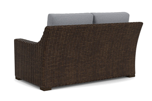 Lloyd Flanders - Mesa Loveseat In Pecan Finish With Rumba Stonewashed Fabric - 2980500862006 view 2