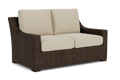 Lloyd Flanders - Mesa Loveseat In Pecan Finish With Rumba Straw Fabric - 2980500862008 view 1