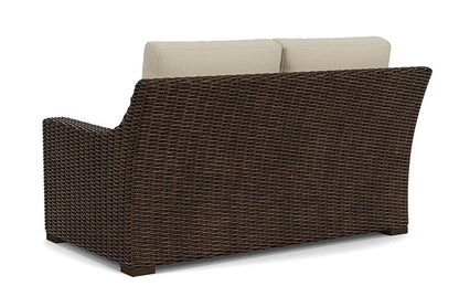 Lloyd Flanders - Mesa Loveseat In Pecan Finish With Rumba Straw Fabric - 2980500862008 view 2