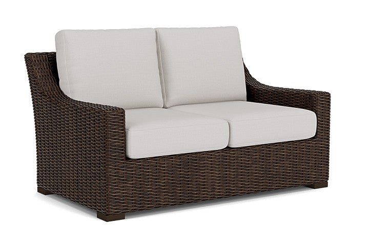 Lloyd Flanders - Mesa Loveseat In Pecan Finish With Sailcloth Seagull Fabric - 298050086W61 view 1