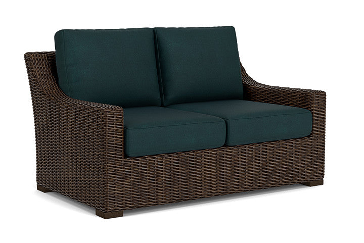 Lloyd Flanders - Mesa Loveseat In Pecan Finish With Sandberg Lagoon Fabric - 2980500862039 view 1