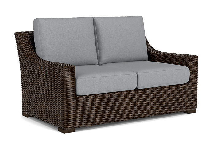 Lloyd Flanders - Mesa Loveseat In Pecan Finish With Sandberg Pewter Fabric - 2980500862029 view 1