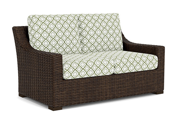 Lloyd Flanders - Mesa Loveseat In Pecan Finish With Savannah Green Fabric - 2980500862064 view 1