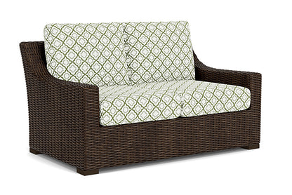 Lloyd Flanders - Mesa Loveseat In Pecan Finish With Savannah Green Fabric - 2980500862064 view 1
