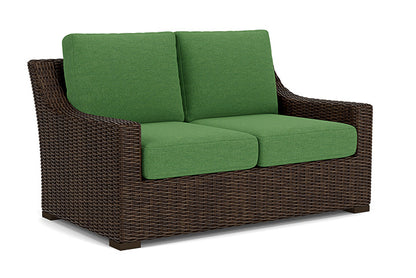 Lloyd Flanders - Mesa Loveseat In Pecan Finish With Seadog Botanical Fabric - 2980500862066 view 1
