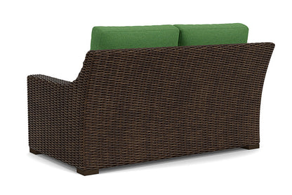 Lloyd Flanders - Mesa Loveseat In Pecan Finish With Seadog Botanical Fabric - 2980500862066 view 2
