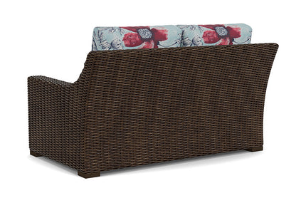 Lloyd Flanders - Mesa Loveseat In Pecan Finish With Serena Floral Meadow Fabric - 2980500862079 view 2