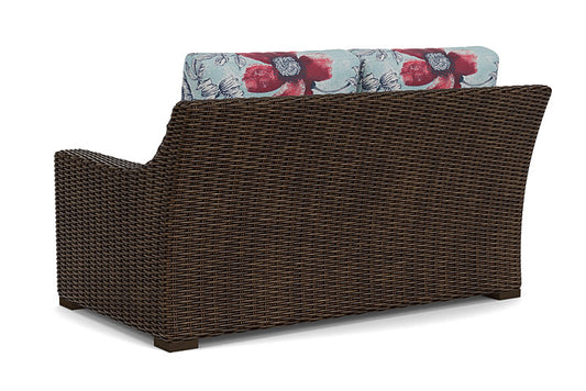 Lloyd Flanders - Mesa Loveseat In Pecan Finish With Serena Floral Meadow Fabric - 2980500862079 view 2