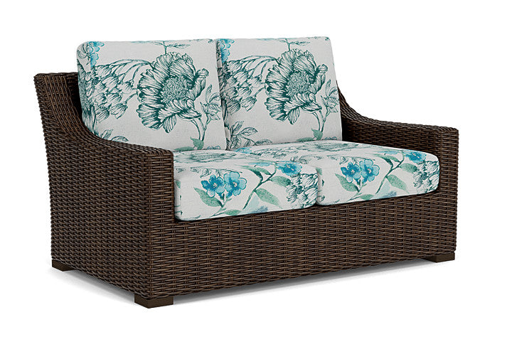 Lloyd Flanders - Mesa Loveseat In Pecan Finish With Serena Floral Mist Fabric - 2980500862078 view 1