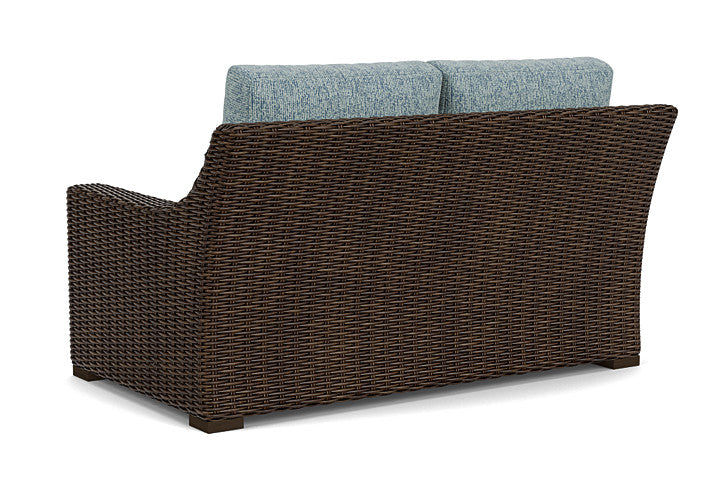 Lloyd Flanders - Mesa Loveseat In Pecan Finish With Serene Ocean Fabric - 2980500862032 view 2