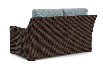 Lloyd Flanders - Mesa Loveseat In Pecan Finish With Serene Ocean Fabric - 2980500862032 view 2