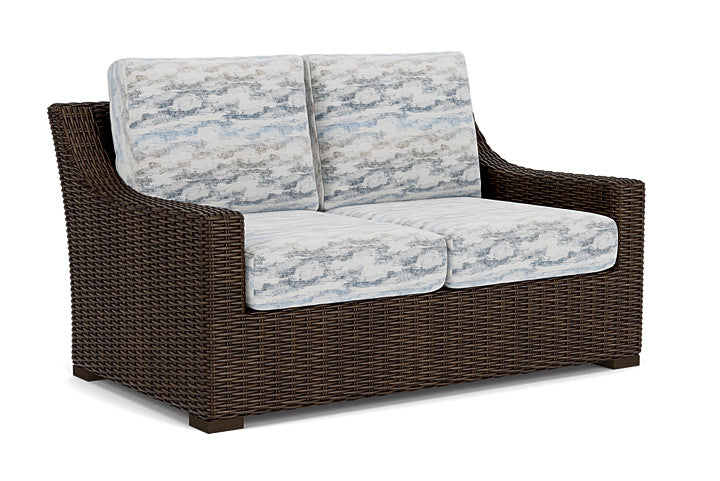 Lloyd Flanders - Mesa Loveseat In Pecan Finish With Stratosphere Cloud Fabric - 2980500861966 view 1