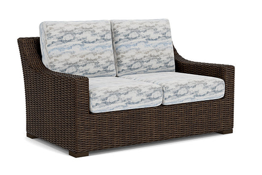 Lloyd Flanders - Mesa Loveseat In Pecan Finish With Stratosphere Cloud Fabric - 2980500861966 view 1