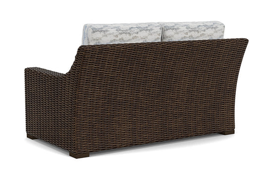 Lloyd Flanders - Mesa Loveseat In Pecan Finish With Stratosphere Cloud Fabric - 2980500861966 view 2