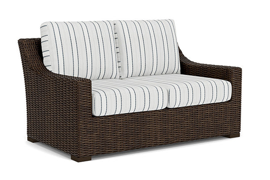 Lloyd Flanders - Mesa Loveseat In Pecan Finish With Tamer Fog Fabric - 2980500862037 view 1