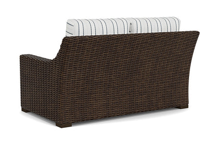 Lloyd Flanders - Mesa Loveseat In Pecan Finish With Tamer Fog Fabric - 2980500862037 view 2