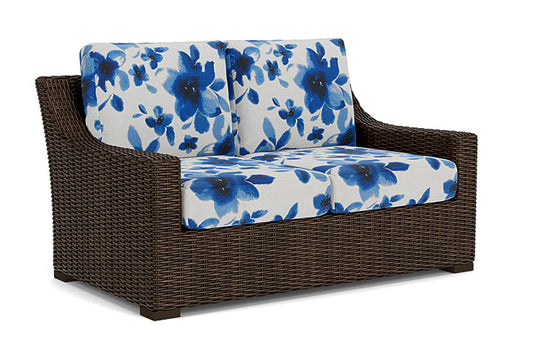 Lloyd Flanders - Mesa Loveseat In Pecan Finish With Watercolor Blossom Capri Fabric - 298050086672 view 1