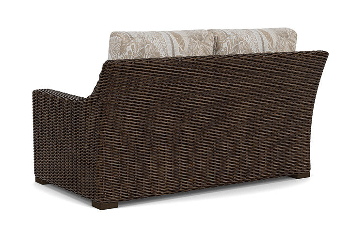 Lloyd Flanders - Mesa Loveseat In Pecan Finish With Wayfarer Dune Fabric - 2980500862073 view 2