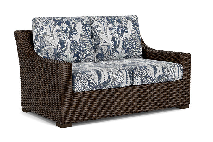 Lloyd Flanders - Mesa Loveseat In Pecan Finish With Wayfarer Mist Fabric - 2980500862074 view 1